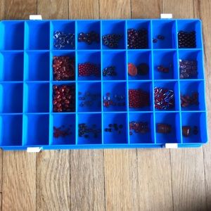 Misc lot of red beads